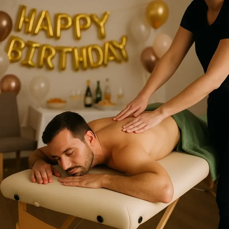 Mobile Massage bei einer Veranstaltung